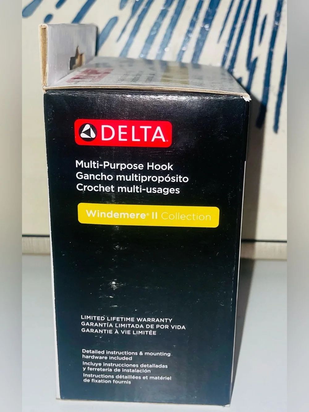 Delta Windemere Brushed Nickel Multi Purpose Wall Hook New In Box